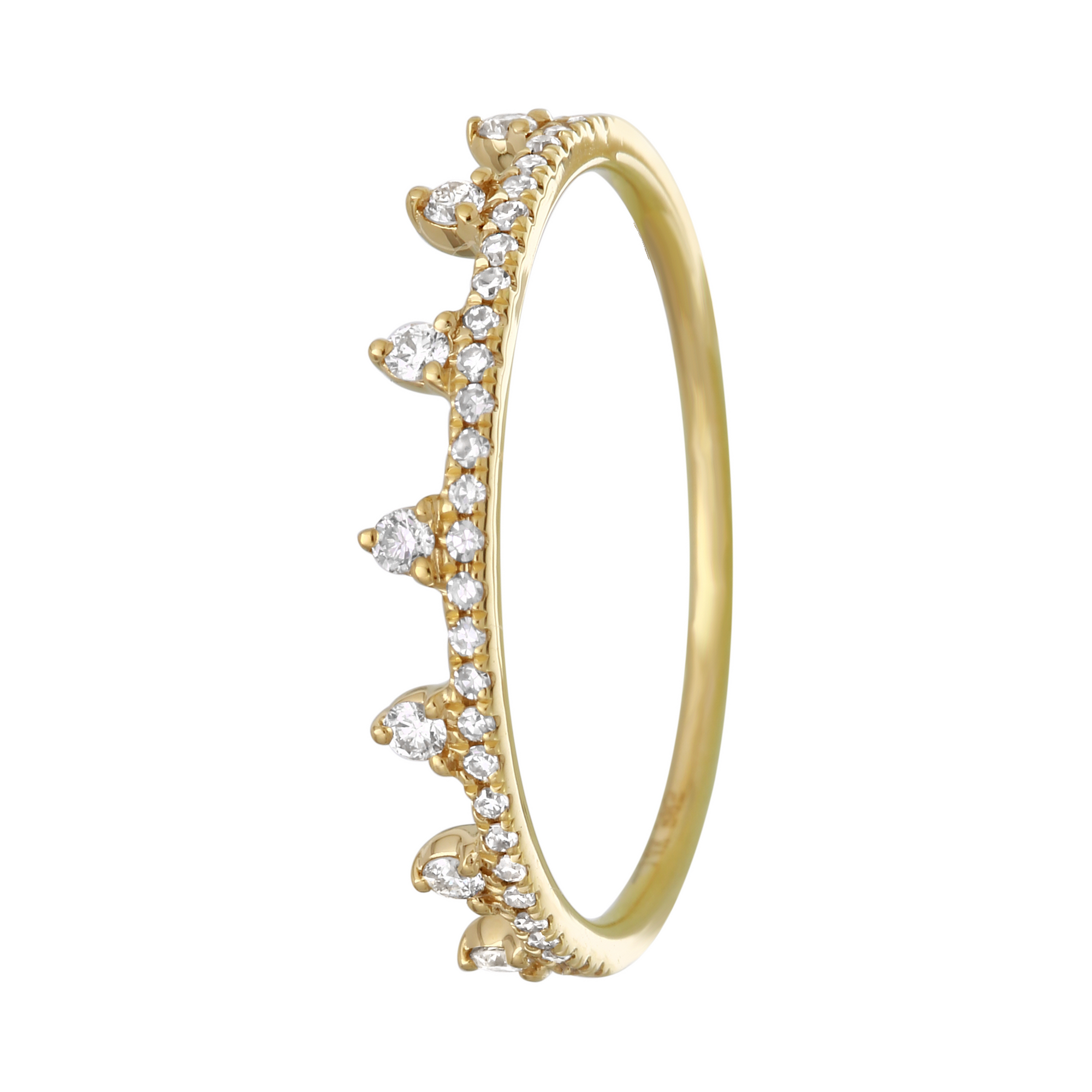 Diamond Crown Ring.