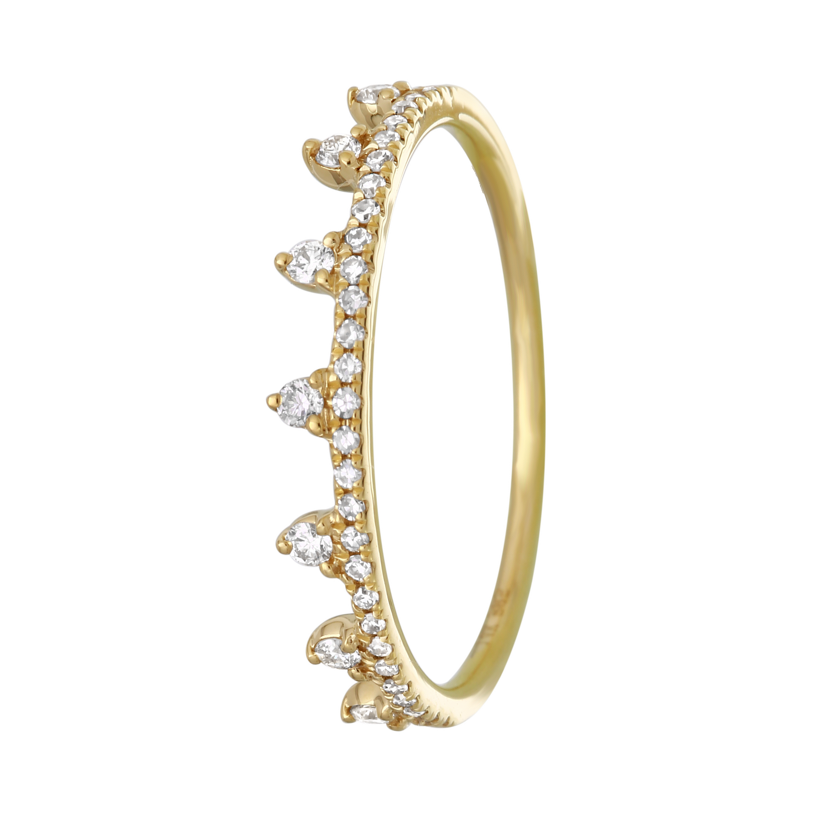 Diamond Crown Ring.