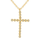 Bezel Cross Necklace.