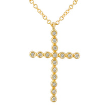 Bezel Cross Necklace.