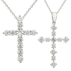 1/2 Carat Lab Grown Diamond Cross Pendant Necklace.