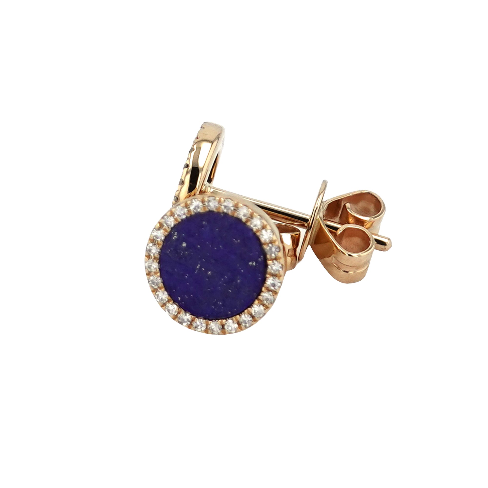 Big Lapis Halo Earrings.