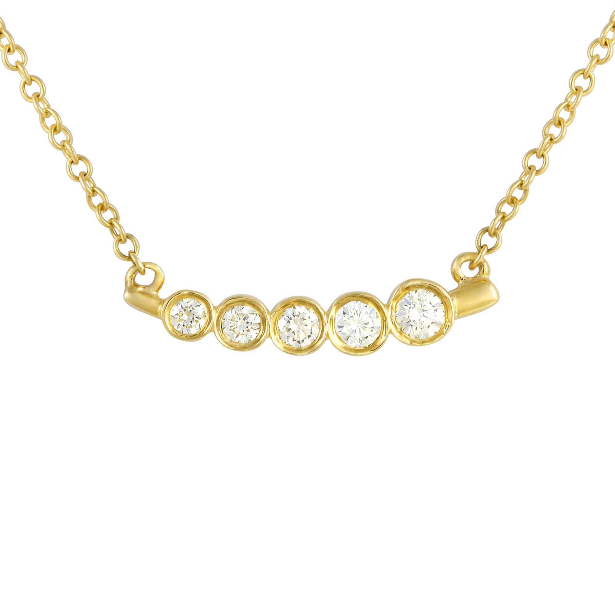 Bezel Arch Slant Pendant.