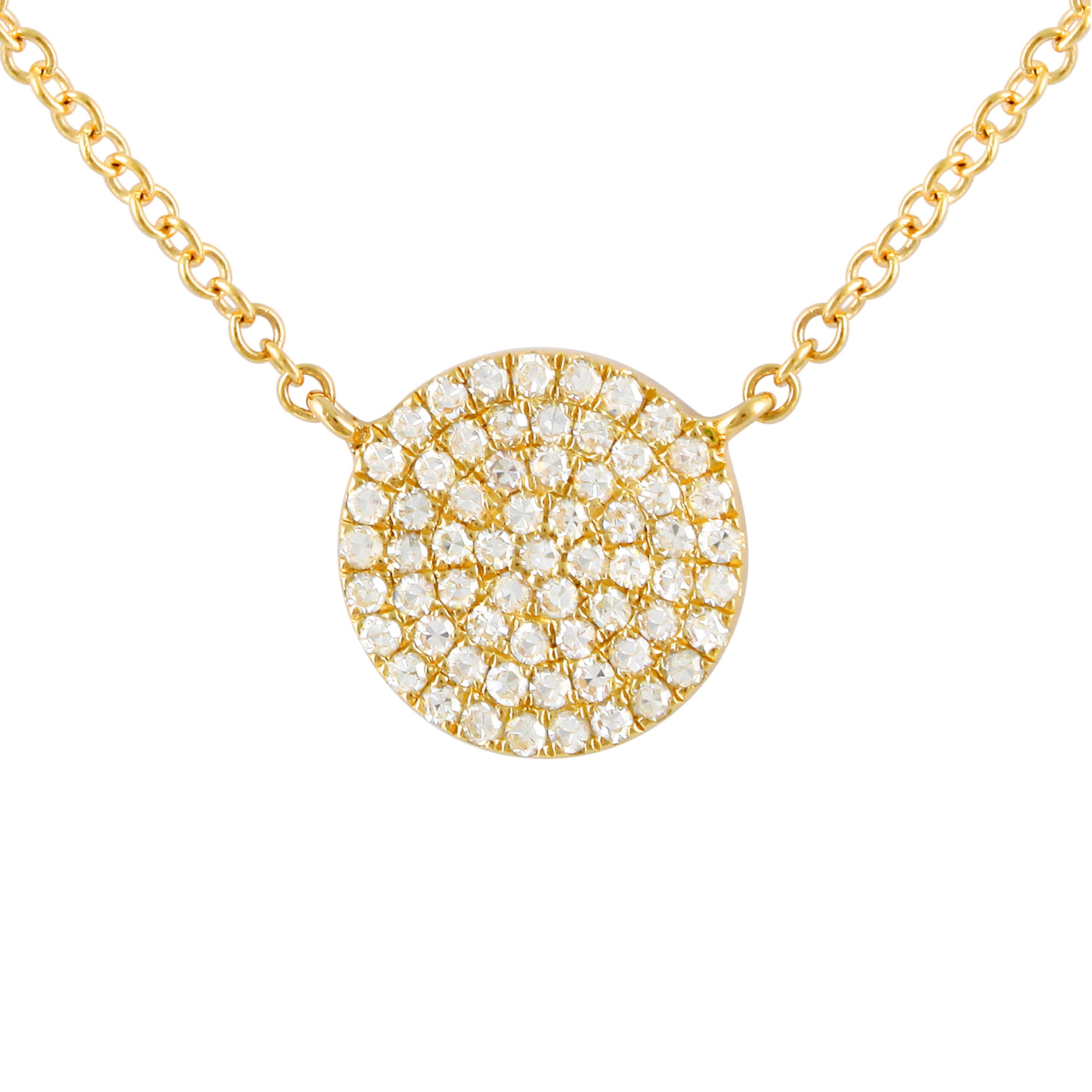 Disc Pendant Necklace.