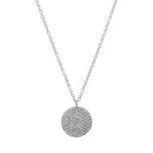 Disc Pendant Necklace.