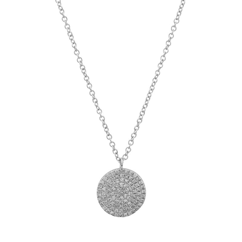 Disc Pendant Necklace.