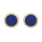 Big Lapis Halo Earrings.