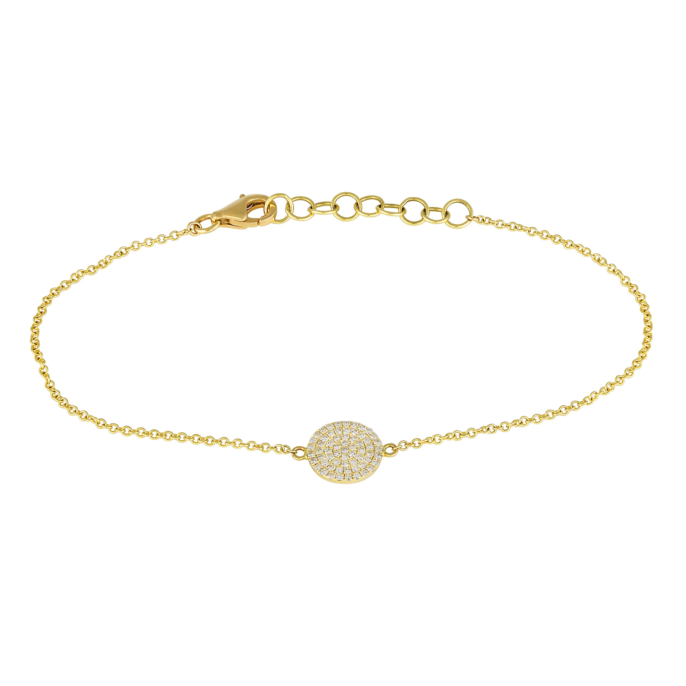 Disc Charm Bracelet.