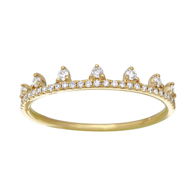 Diamond Crown Ring.