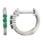 Green Tsavorite Huggies.