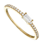 Baguette Solitaire Band.