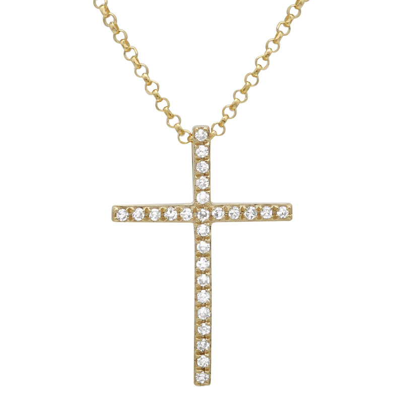 Diamond Cross Necklace.