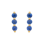 Sapphire Trio Pin Studs.