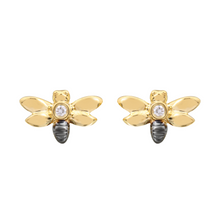 Diamond Bee Earrings.