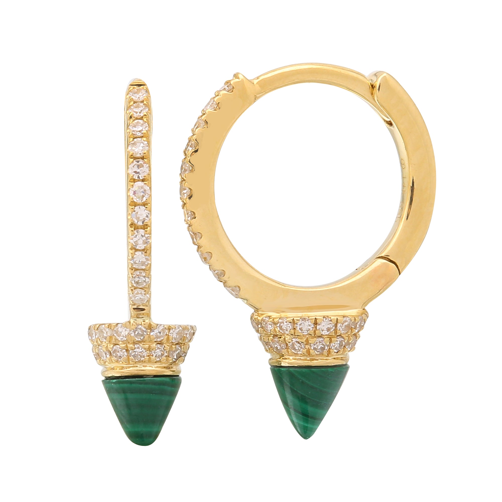 Malachite Spike Huggies.