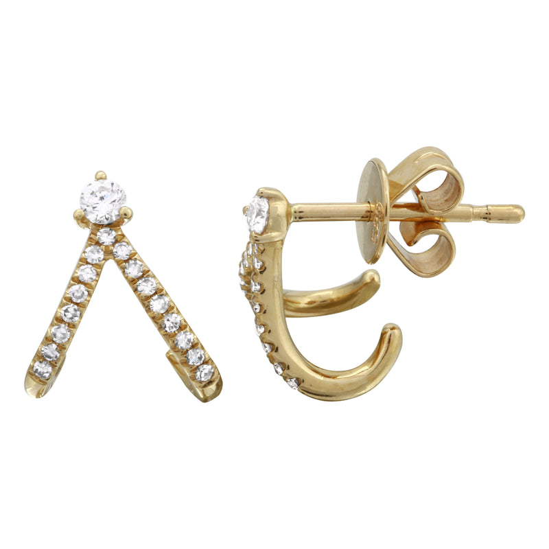 Lobe Cuff Stud Earrings.