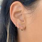 Diamond Eternity Mini Huggie Earrings.