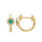 Malachite Halo Huggies.