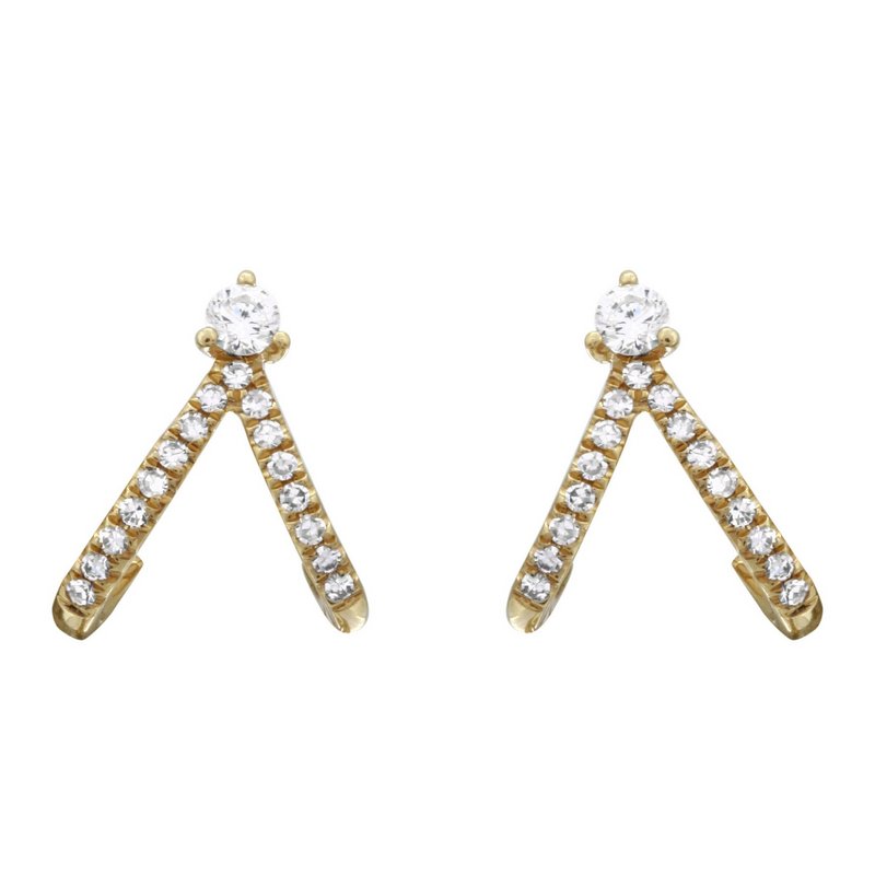 Lobe Cuff Stud Earrings.