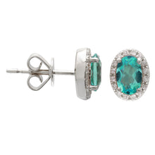 Diamond Apatite Oval Halos.