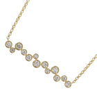 Bezel Strand Pendant Necklace.