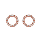 Pink Circle Studs.