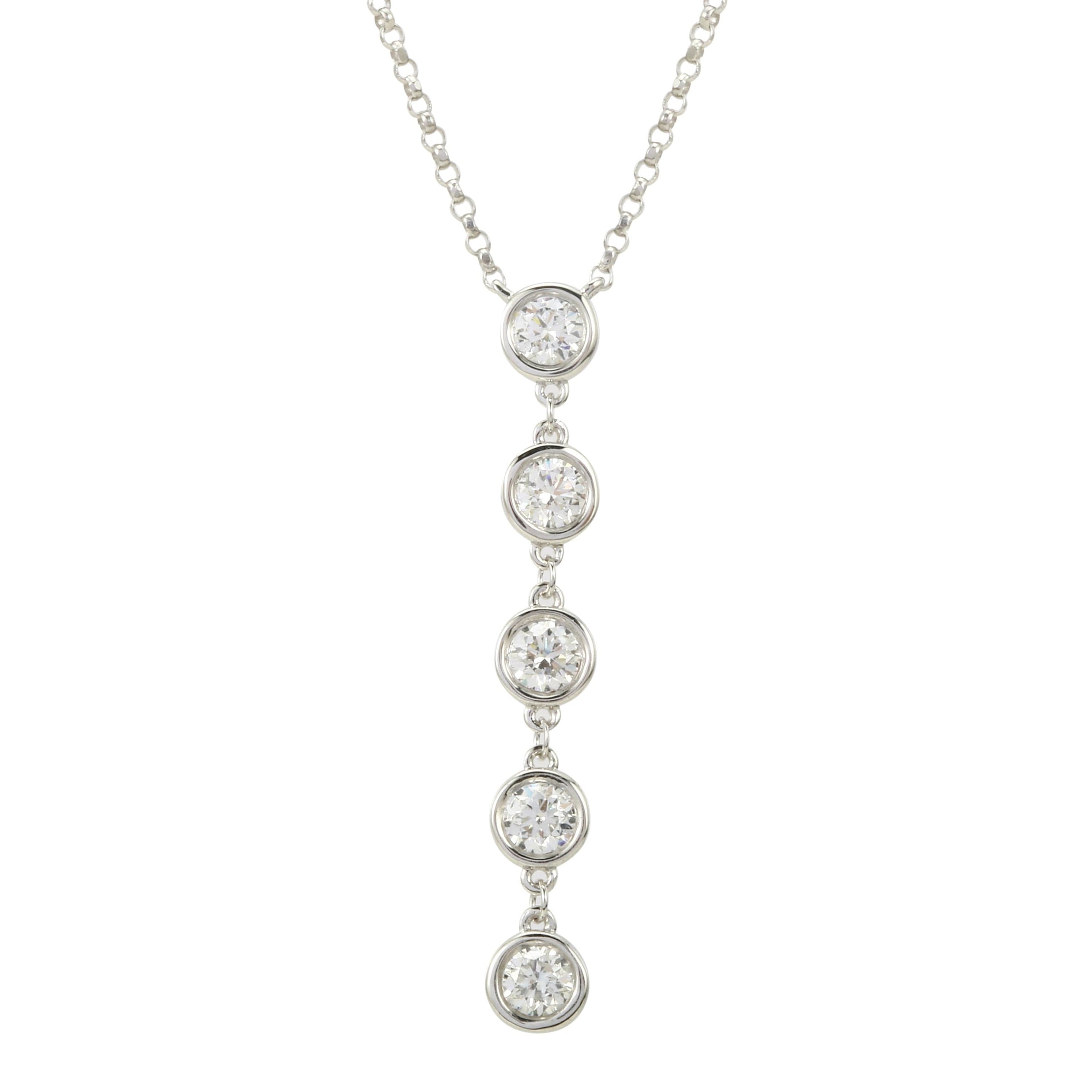 Vertical Bezel Pendant.