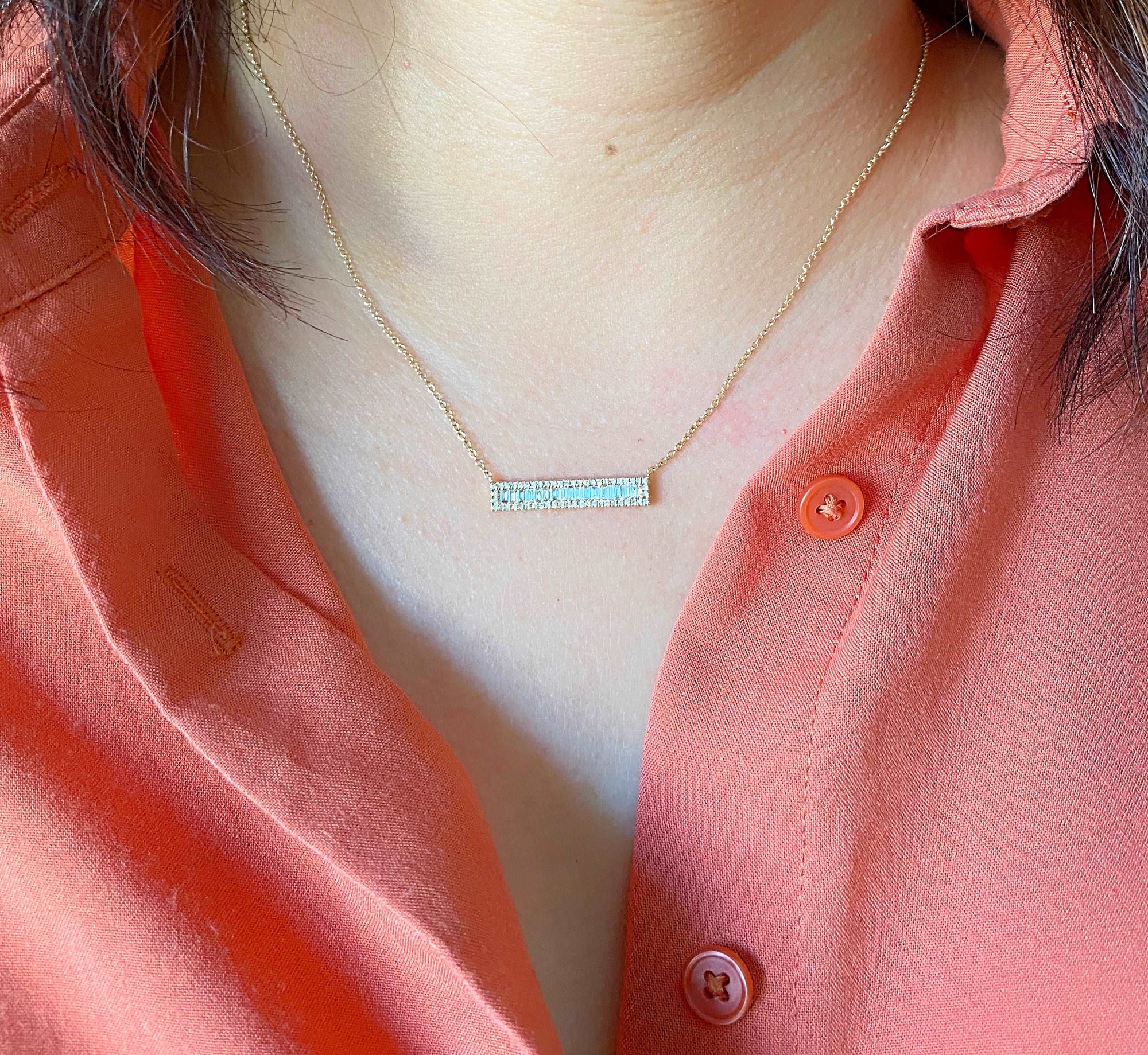 Baguette Bar Pendant.
