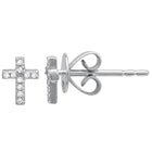Mini Diamond Cross Studs.