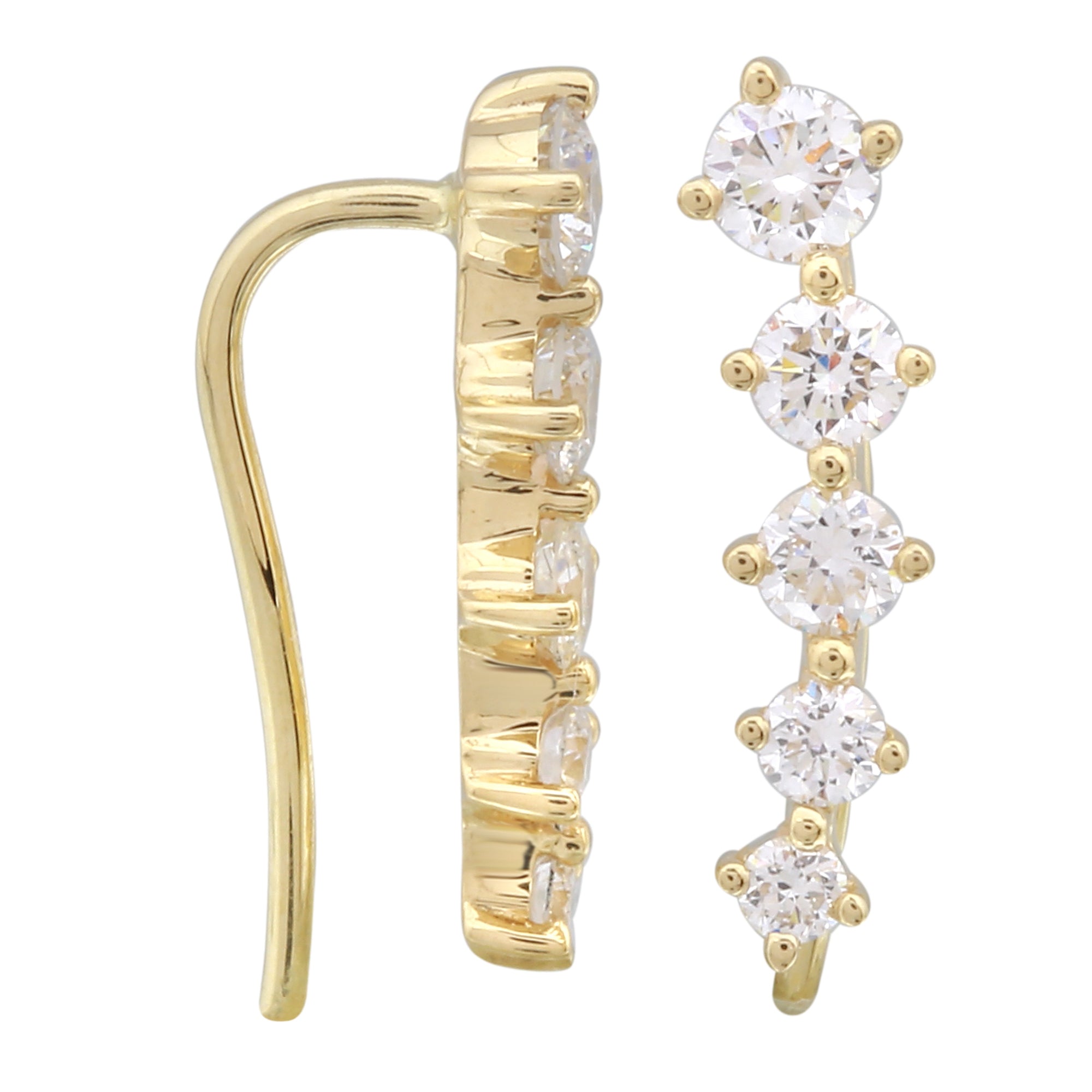 Diamond Climber Earrings.
