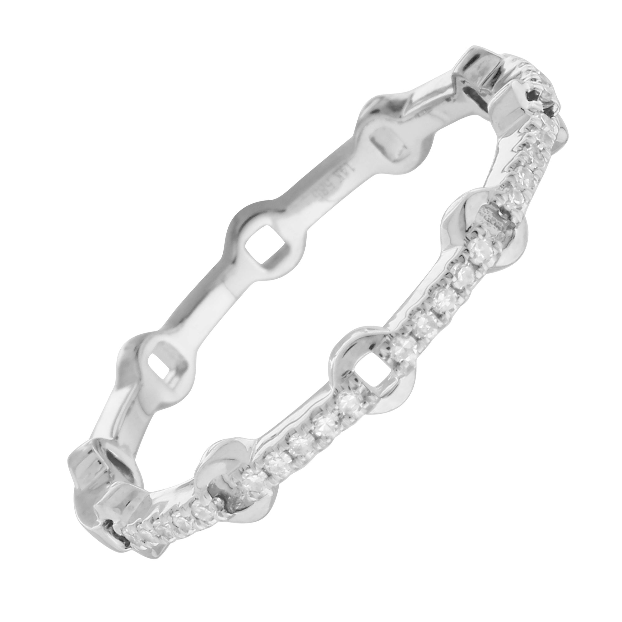 Diamond Design Stack Ring.