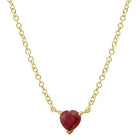 Heart Cut Solitaire Necklace.