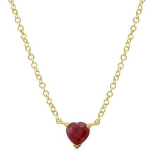 Heart Cut Solitaire Necklace.