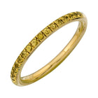 Rhodium Gemstone Thin Band.