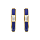 Blue Enamel Huggies.