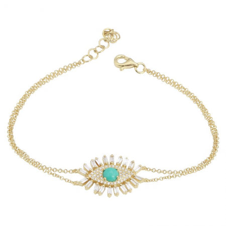 Evil Eye Diamond Bracelet.