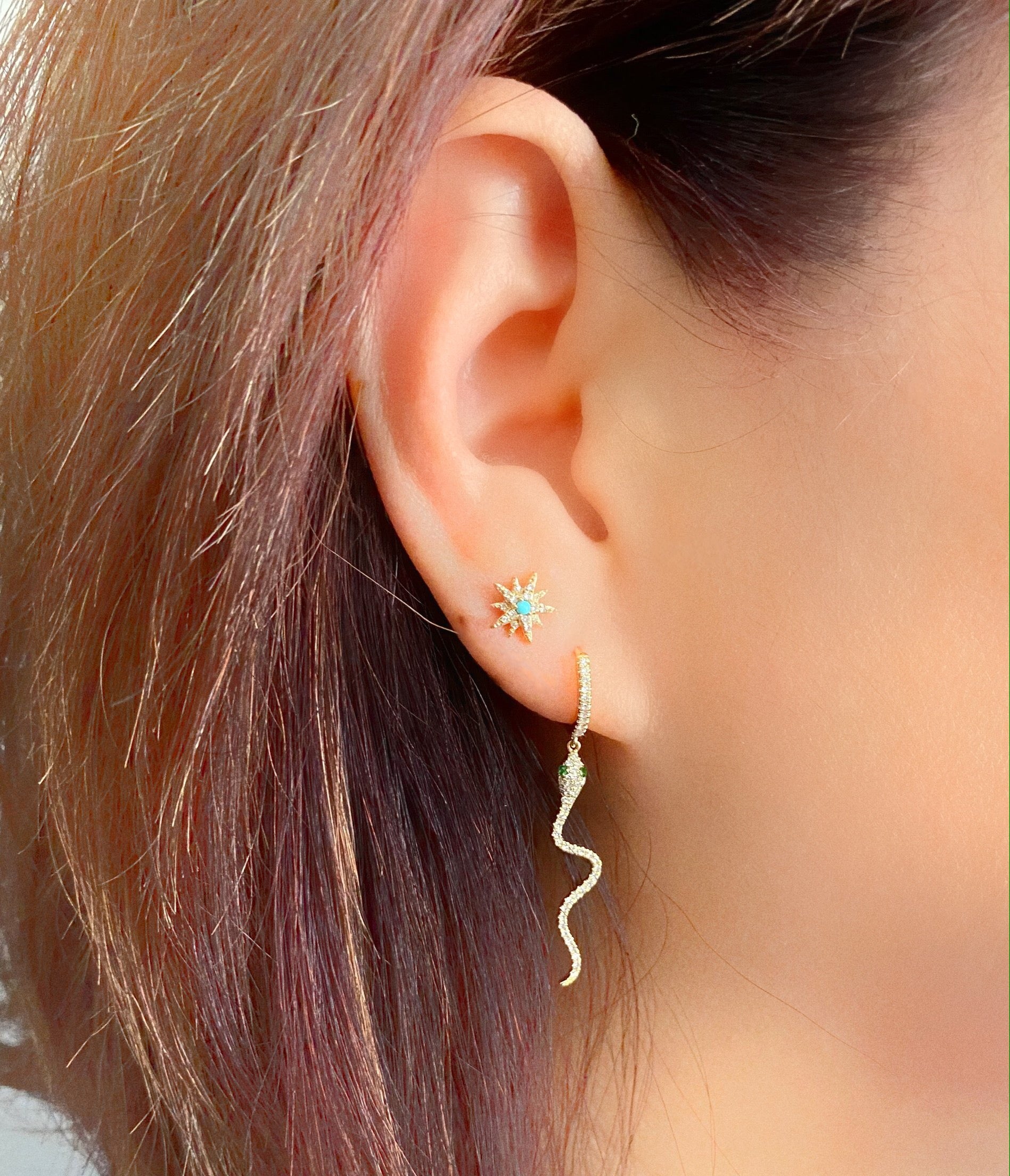 Sunburst Turquoise Studs.
