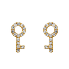 Key Stud Earrings.