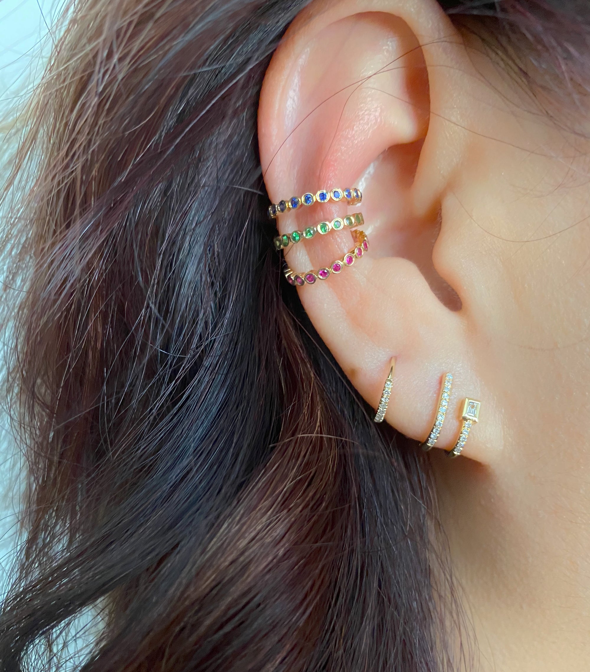 Sapphire Ear Cuff.