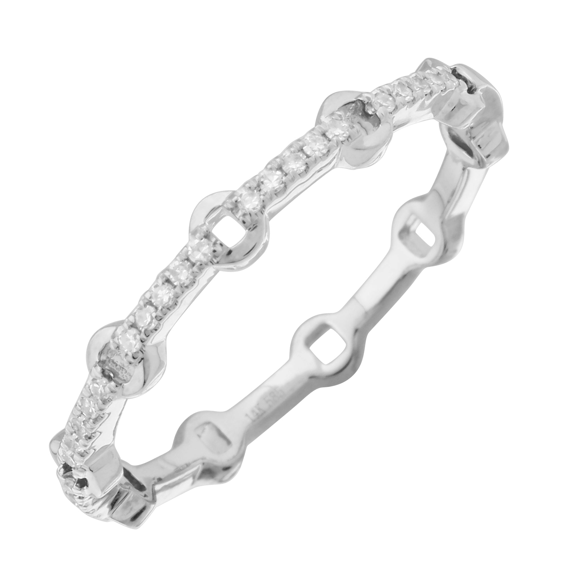 Diamond Design Stack Ring.