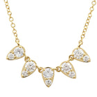 Pear Strand Necklace.