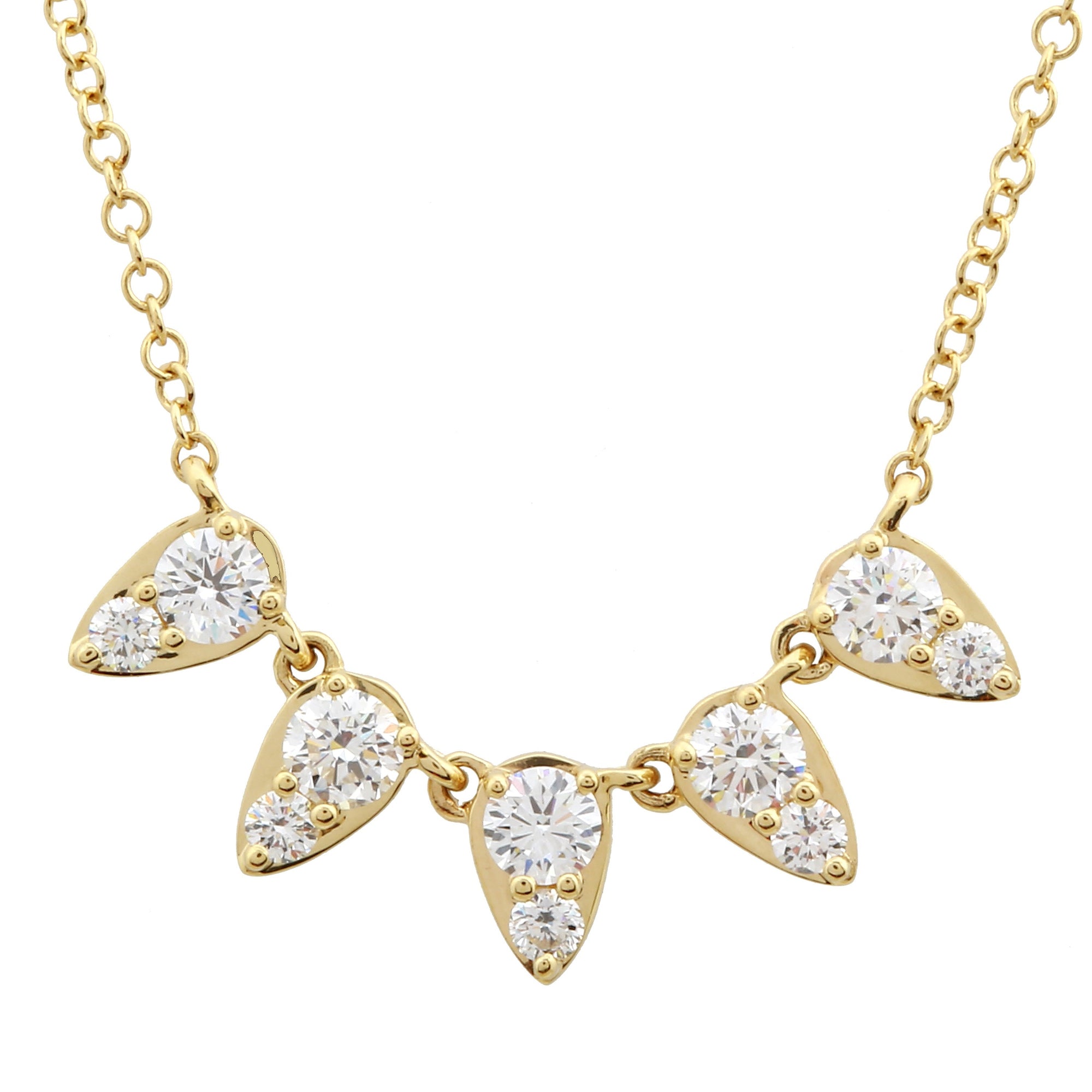 Pear Strand Necklace.