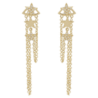 Star Dangle Chain Earrings.