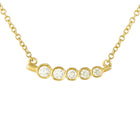 Bezel Arch Slant Pendant.