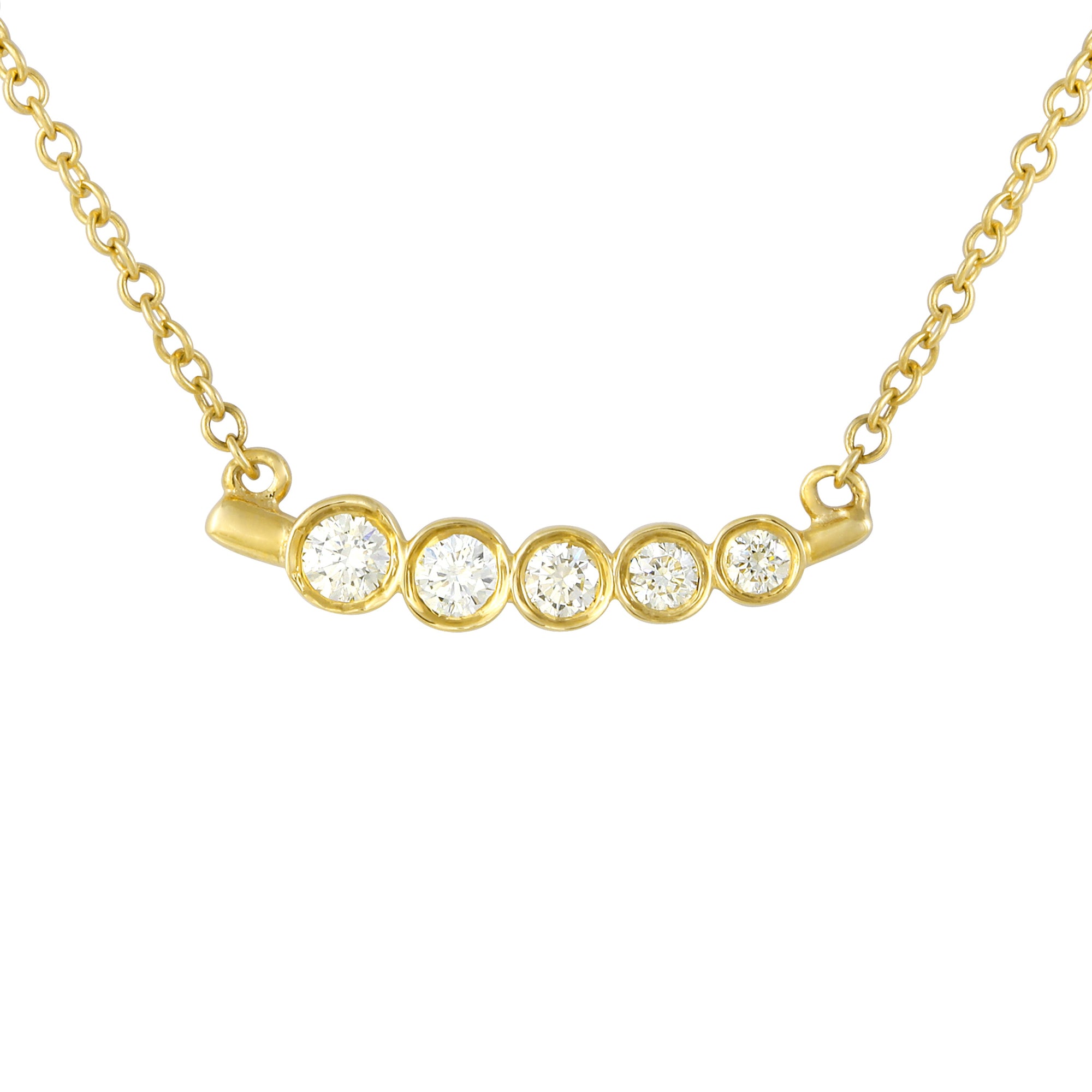 Bezel Arch Slant Pendant.