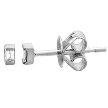 Ultra Mini Baguette Stud Earrings.