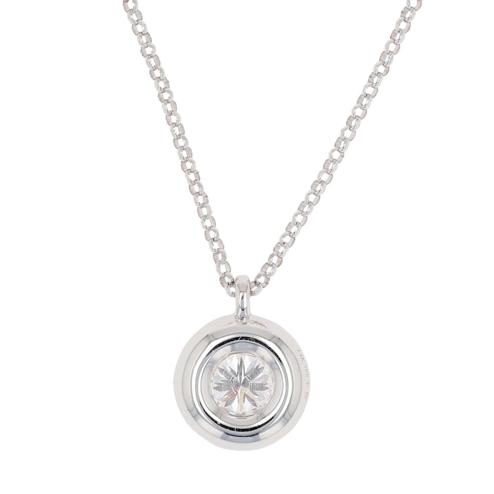 Halo Pendant Necklace.