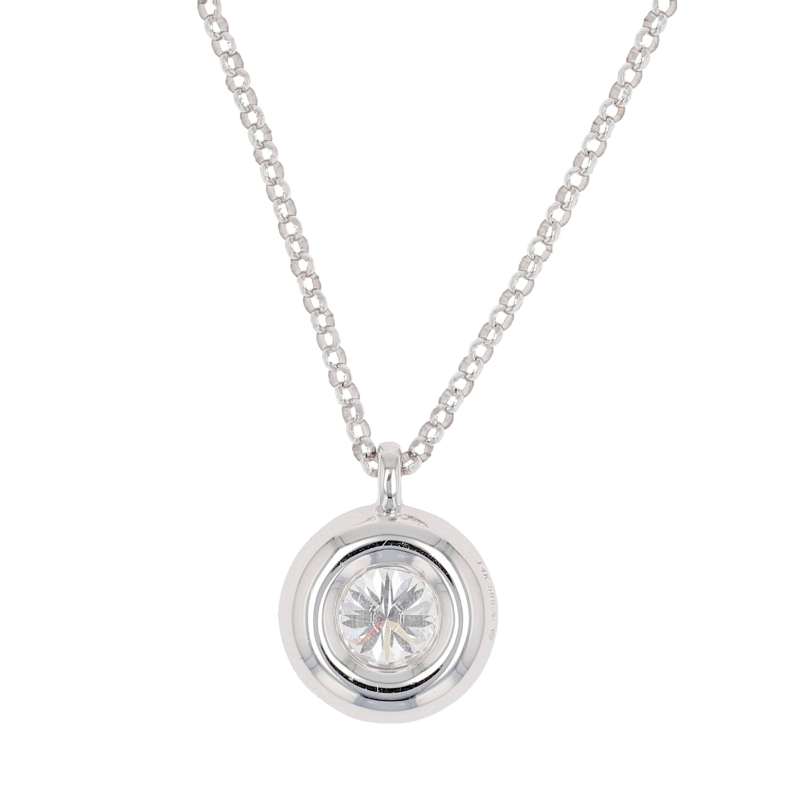 Halo Pendant Necklace.