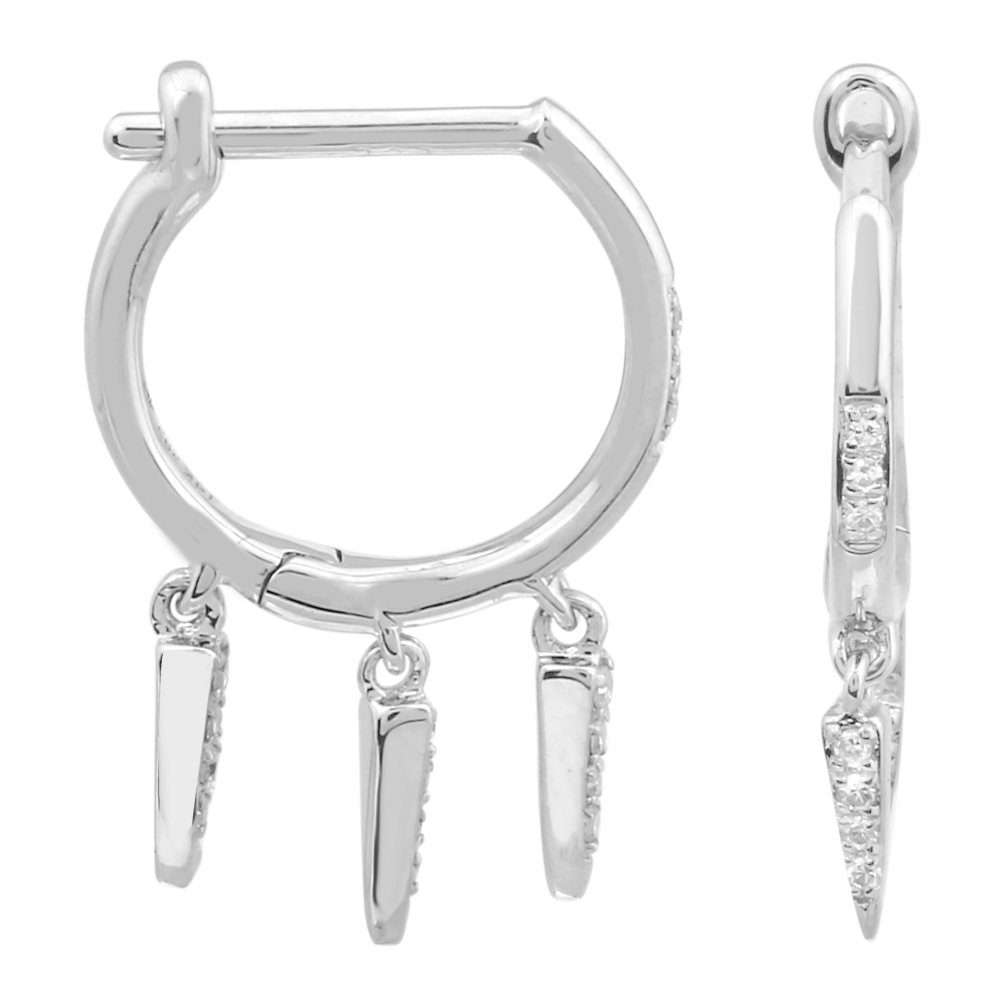 Dangle Spike Hoops.