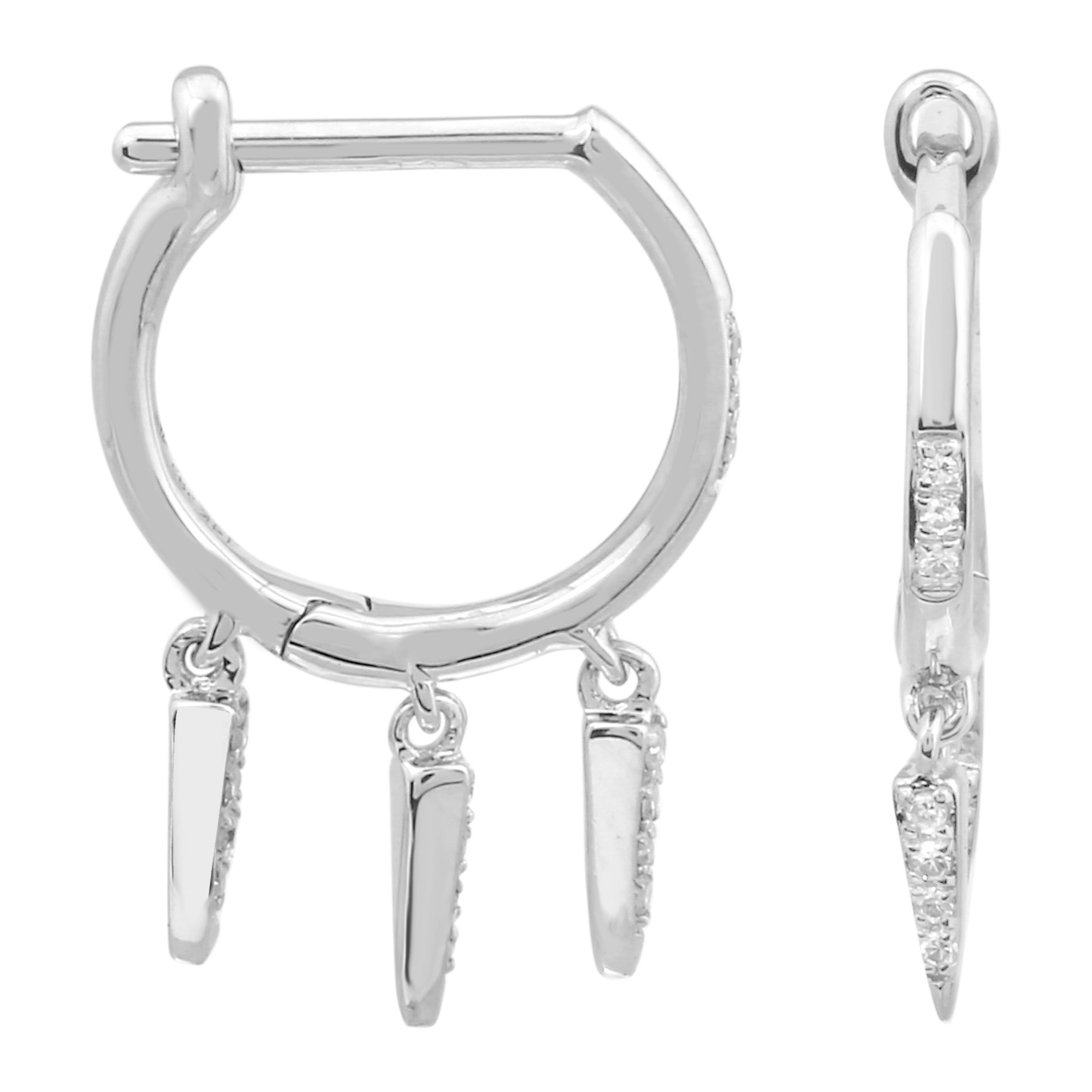 Dangle Spike Hoops.